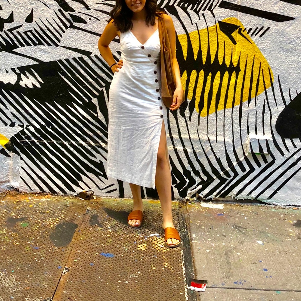 Urban outfitters white maxis dress